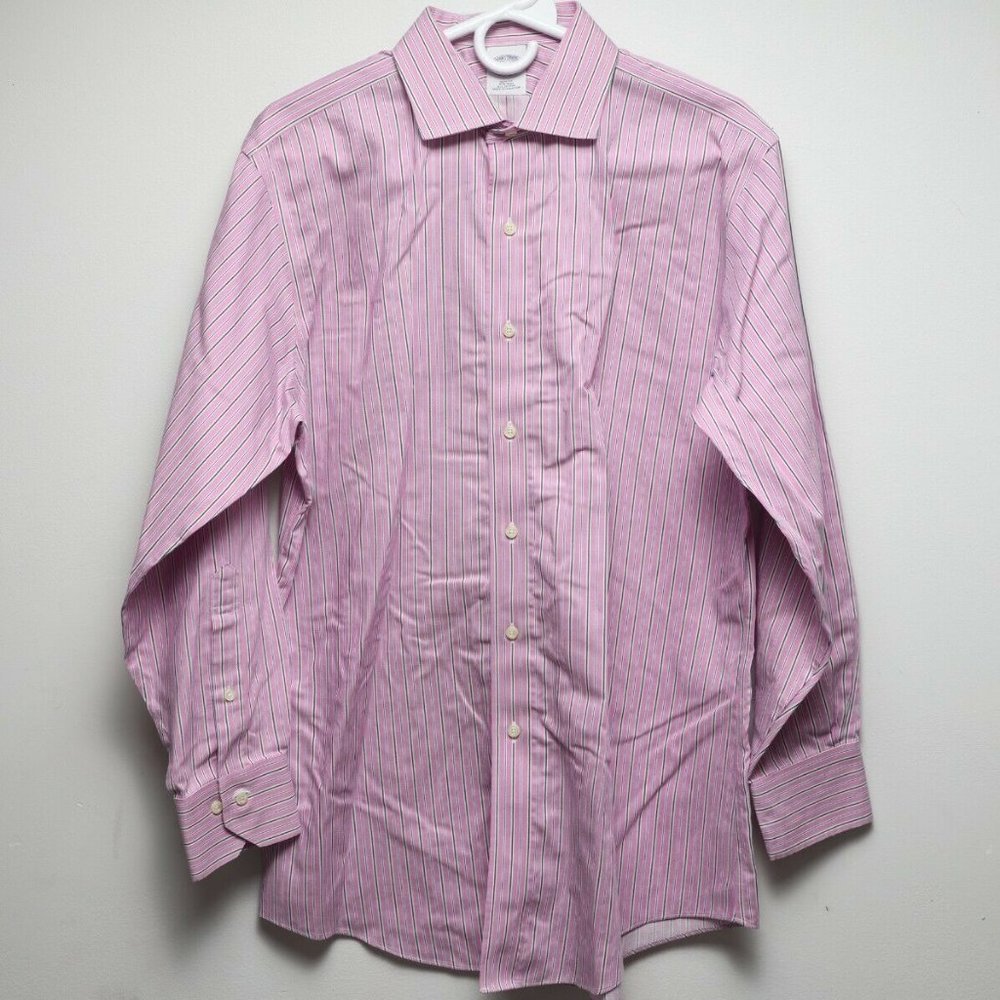 BROOKS‎ BROTHERS STRIPED BUTTON DOWN SHIRT 16-2/3